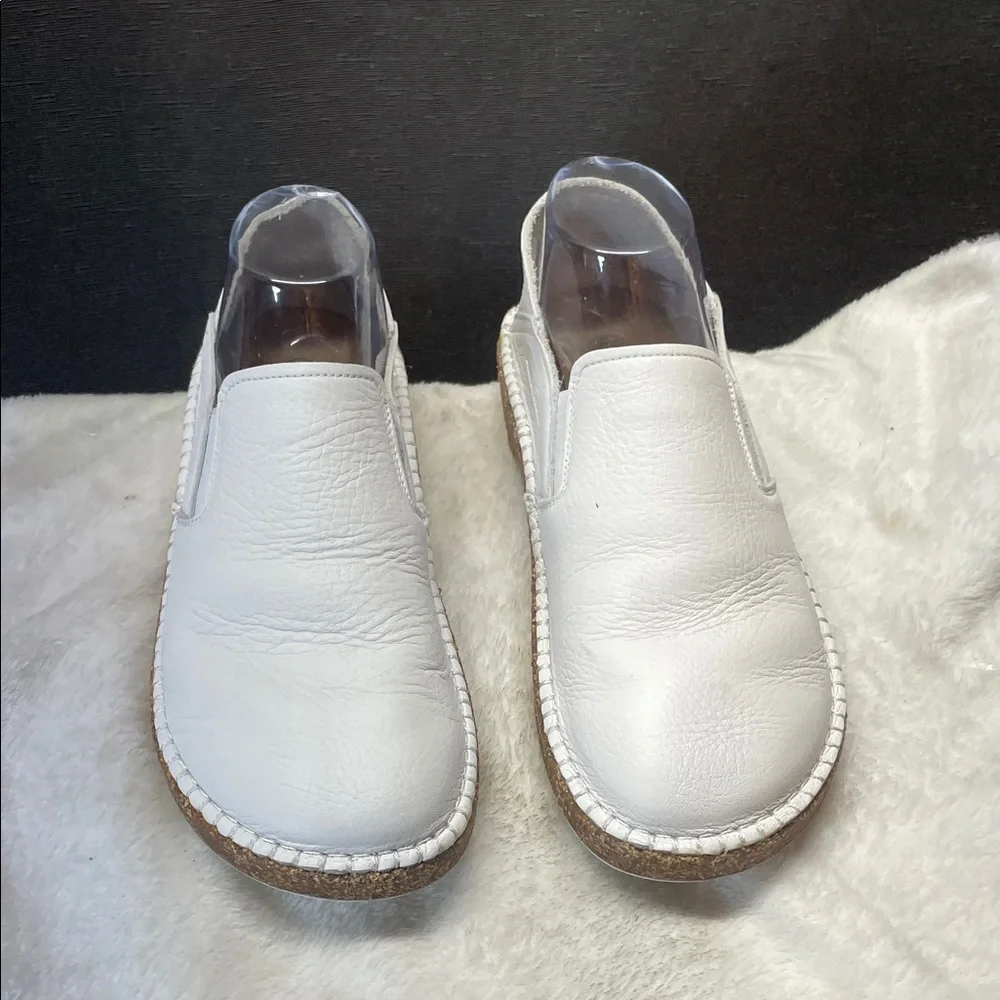 Birkenstock‎ White Slip-On Espadrille-Style Shoes